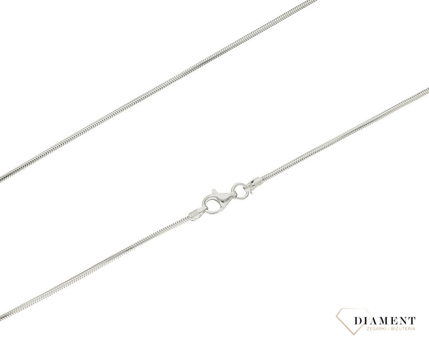 Srebrny łańcuszek najwyższej próby srebra 925. Łańcuszek srebrny o splocie linki idealny na prezent. Łańcuszek srebrny damski rodowany o wadze 4,40 gram i szerokości 1,4 mm (1).jpg